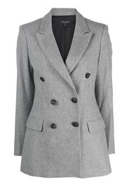 rag & bone double-breasted virgin wool-blend blazer - Grau