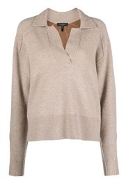 rag & bone Bridget polo-collar jumper - Nude