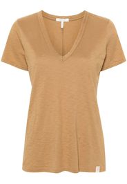 rag & bone Slub V-neck T-shirt - Braun