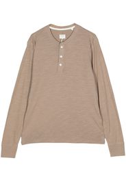 rag & bone henley cotton T-shirt - Braun