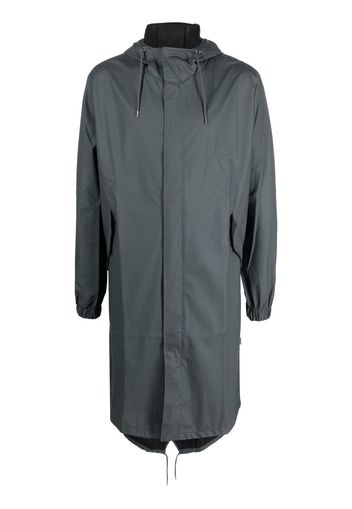 Rains drawstring hooded raincoat - Grau