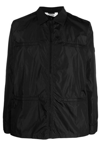 Rains front zip-fastening windbreaker - Schwarz