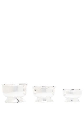 Ralph Lauren Home set of 3 steel nut bowls - Silber