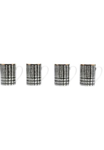 Ralph Lauren Home Wessex houndstooth mugs (set of four) - Schwarz