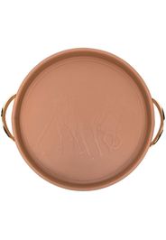 Ralph Lauren Home leather debossed print tray - Nude