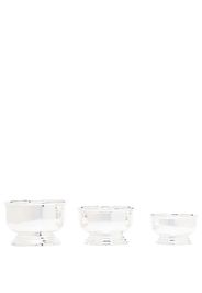 Ralph Lauren Home set of 3 steel nut bowls - Silber