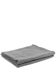 Ralph Lauren Home cable knit cashmere 60cm x 60cm throw - Grau