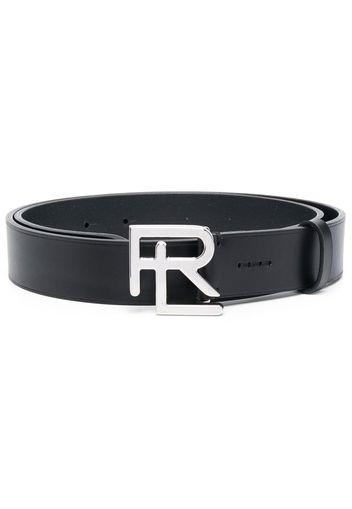 Ralph Lauren Purple Label logo-buckle leather belt - Schwarz