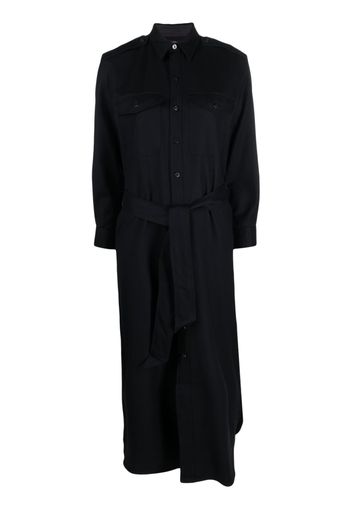 Ralph Lauren RRL belted wool-blend shirtdress - Blau