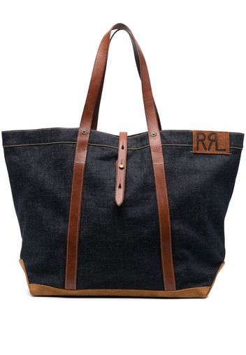 Ralph Lauren RRL leather tote bag - Blau