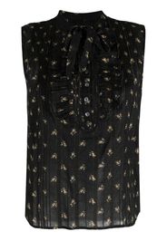 Ralph Lauren RRL patterned-jacquard sleeveless blouse - Schwarz