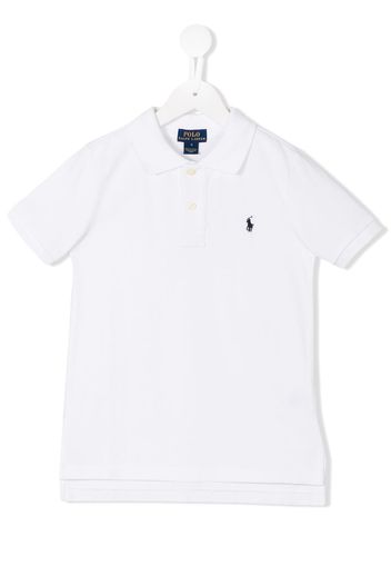 Ralph Lauren Kids Poloshirt mit Logo-Stickerei - Weiß