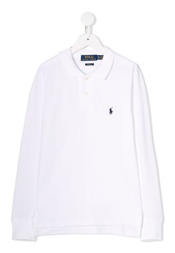 Ralph Lauren Kids Poloshirt mit Logo - Weiß