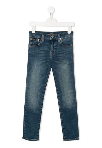 Ralph Lauren Kids Schmale Jeans - Blau