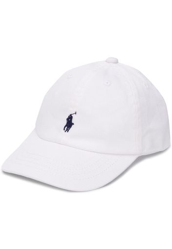 Ralph Lauren Kids Baseballkappe mit Logo-Stickerei - Weiß