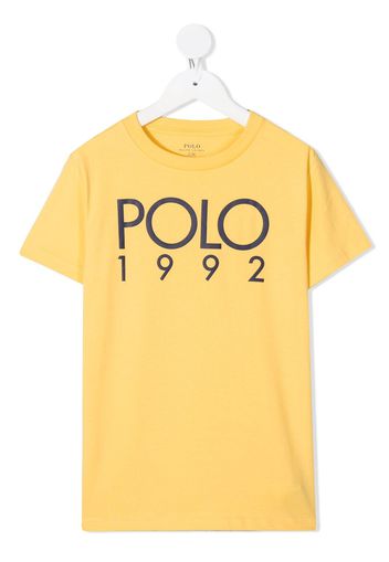 Ralph Lauren Kids '1992' T-Shirt - Gelb