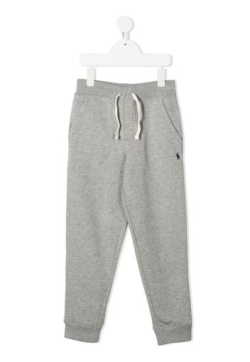 Ralph Lauren Kids Jogginghose mit Logo-Stickerei - Grau