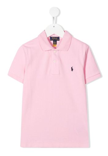 Ralph Lauren Kids Poloshirt mit Logo-Stickerei - Rosa