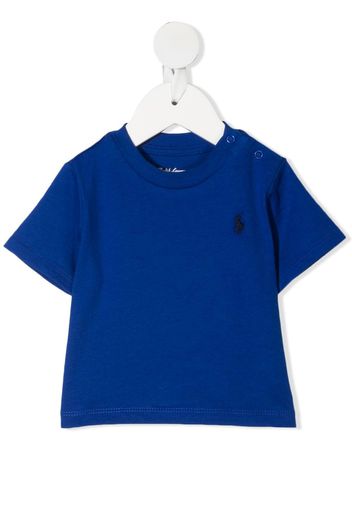 Ralph Lauren Kids T-Shirt mit Logo-Stickerei - Blau