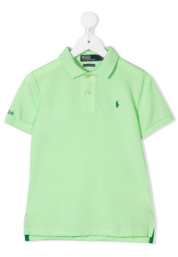 Ralph Lauren Kids Poloshirt mit Logo-Stickerei - Grün