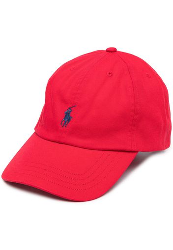 Ralph Lauren Kids Baseballkappe mit Logo-Stickerei - Rot