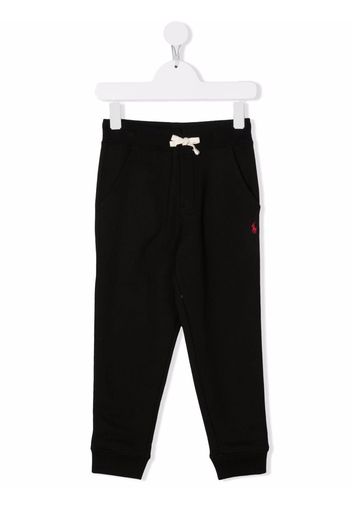 Ralph Lauren Kids embroidered-logo track trousers - Schwarz