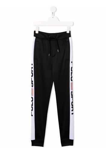 Ralph Lauren Kids Jogginghose mit Logo-Print - Schwarz