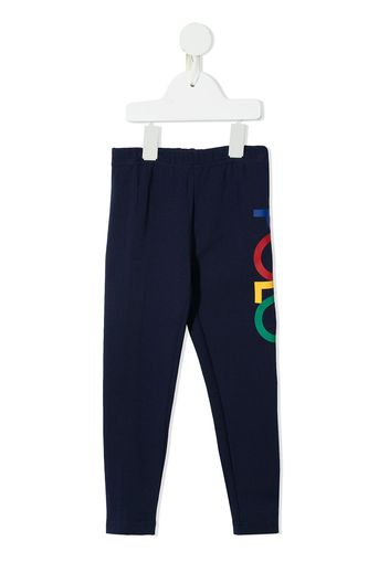 Ralph Lauren Kids Leggings mit Logo-Print - Blau