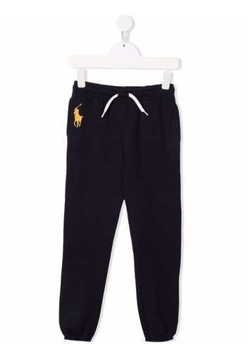 Ralph Lauren Kids Jogginghose mit Polo Pony-Stickerei - Blau