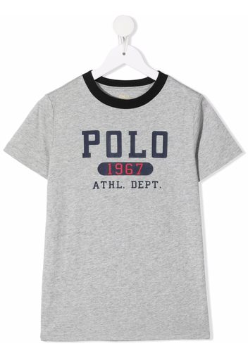 Ralph Lauren Kids T-Shirt mit Logo-Print - Grau