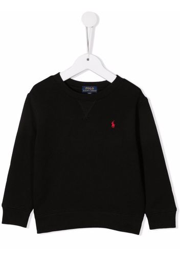 Ralph Lauren Kids Polo Pony-embroidered sweatshirt - Schwarz