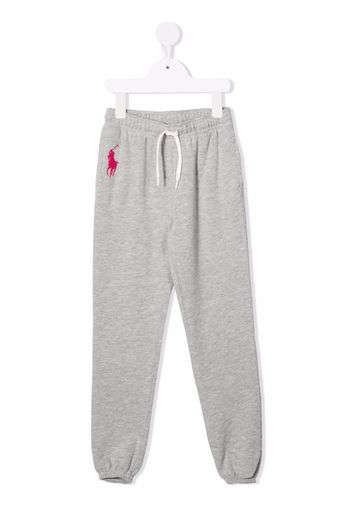 Ralph Lauren Kids Jogginghose mit Polo Pony-Stickerei - Grau