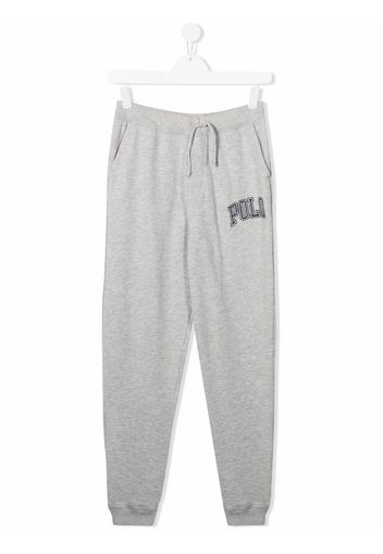 Ralph Lauren Kids logo-print cotton track trousers - Grau