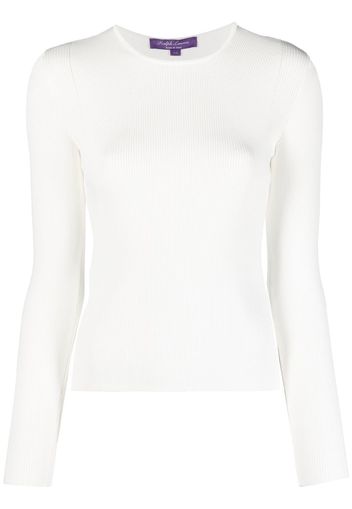 Ralph Lauren Collection long-sleeve crew-neck jumper - Weiß