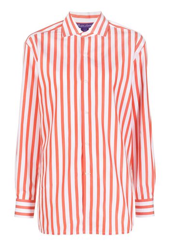 Ralph Lauren Collection cotton stripe-pattern shirt - Rot