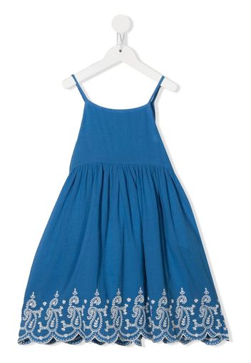 Ralph Lauren Kids Midikleid mit Paisley-Print - Blau