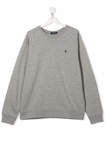 Ralph Lauren Kids TEEN Sweatshirt mit Logo-Stickerei - Grau