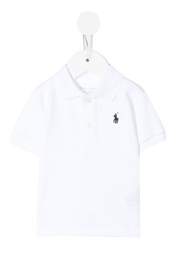 Ralph Lauren Kids logo-embroidered short-sleeve polo shirt - Weiß