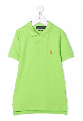 Ralph Lauren Kids embroidered-logo polo shirt - Grün