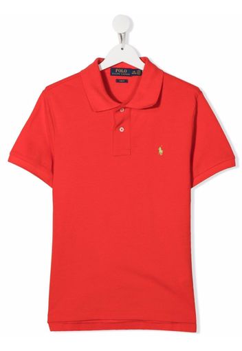 Ralph Lauren Kids logo-embroidered polo shirt - Rot