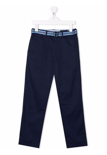 Ralph Lauren Kids belted-waist trousers - Blau