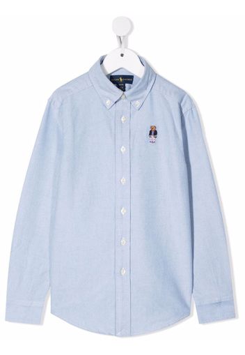 Ralph Lauren Kids Polo Bear cotton shirt - Blau