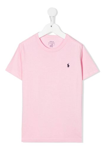 Ralph Lauren Kids logo crew-neck T-shirt - Rosa