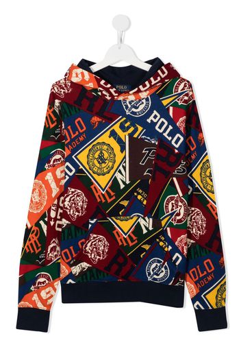 Ralph Lauren Kids logo-print long-sleeved hoodie - Mehrfarbig