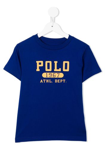 Ralph Lauren Kids logo-print short-sleeve T-shirt - Blau