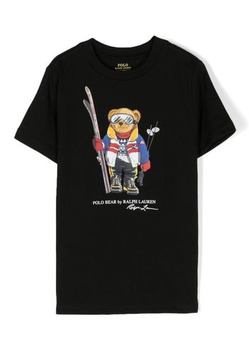 Ralph Lauren Kids Polo Bear-print short-sleeve T-shirt - Schwarz