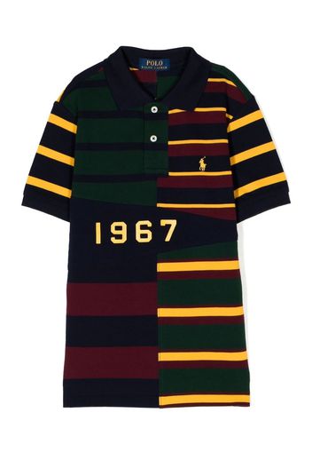 Ralph Lauren Kids striped cotton polo shirt - Mehrfarbig