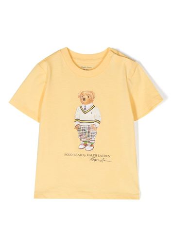 Ralph Lauren Kids Teddy Bear short-sleeved T-shirt - Gelb