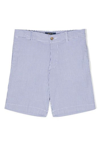 Ralph Lauren Kids striped bermuda shorts - Blau