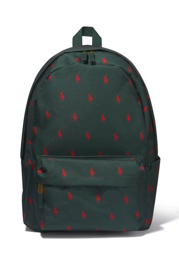 Ralph Lauren Kids Rucksack mit Polo Pony - Grün